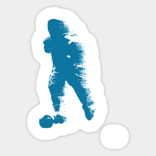 Football Soccer Player - Abstract Watercolor Style Sticker